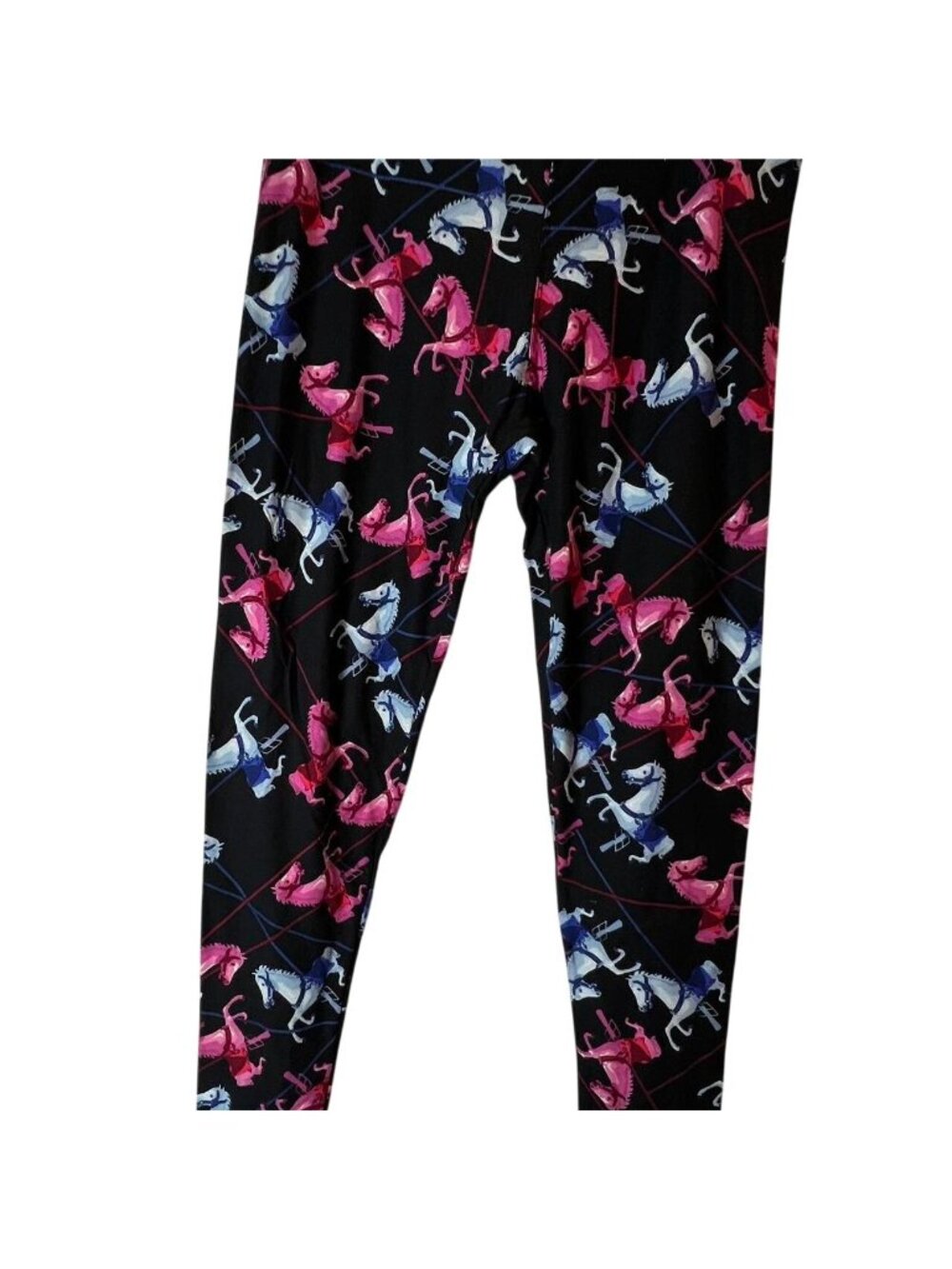 LuLaRoe Tall & Curvy Leggings – Carousel Horse Print